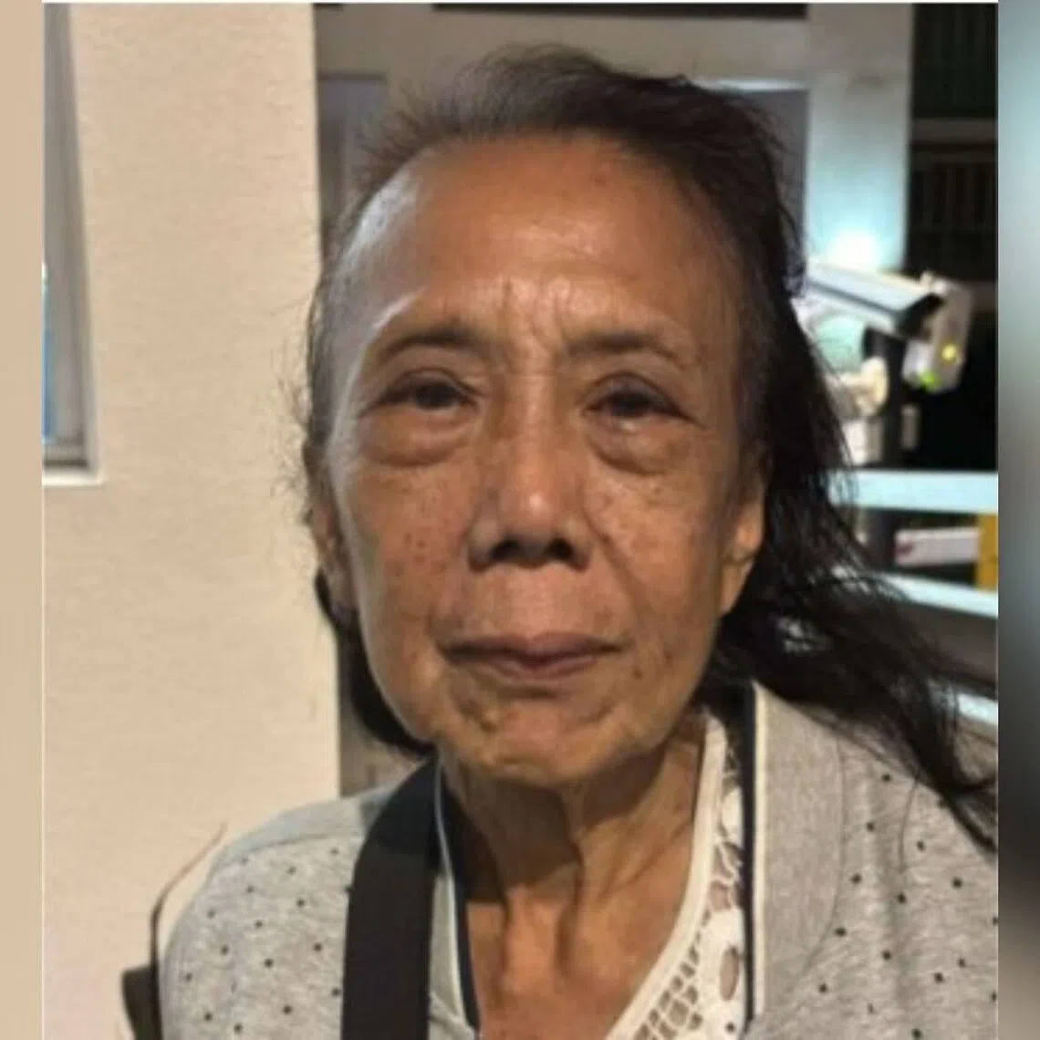 Madam Lie Lan Sui, 78, was last seen at about 8pm on Oct 18 near Block 34 Upper Cross Street.