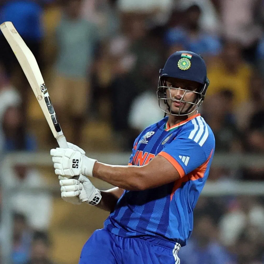 Cricket - ICC Men's T20 World Cup 2026 - Semi Final - India v England - Wankhede Stadium, Mumbai, India - March 5, 2026 India's Shivam Dube in action REUTERS/Francis Mascarenhas