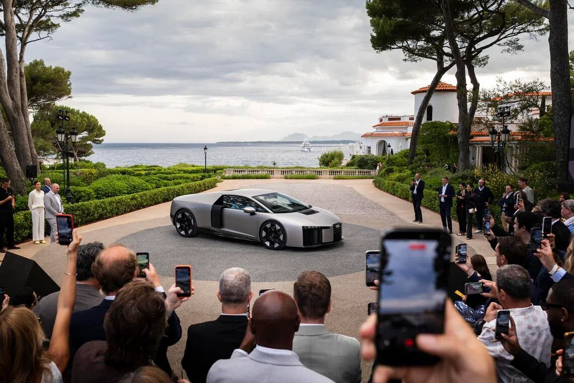 Audi presented the Nuvolari, its first supercar with a high-performance hybrid powertrain, at the Cote d’Azur in France in June.