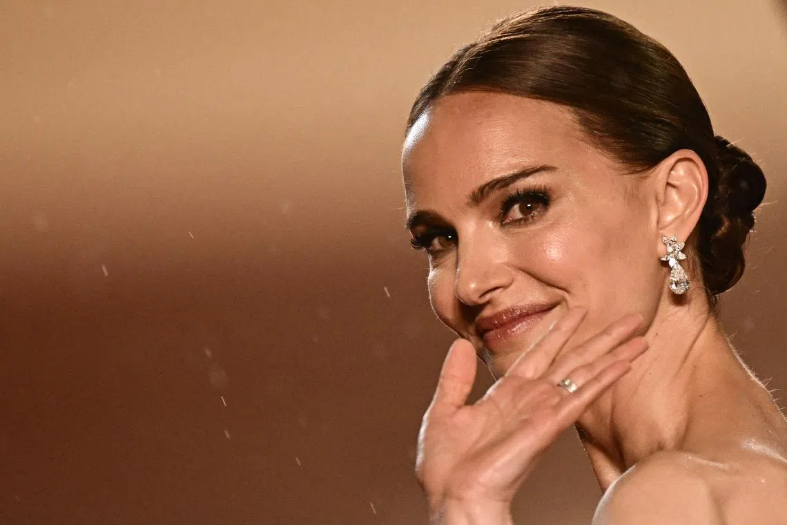 Natalie Portman at the screening of the film "May December" during the 76th edition of the Cannes Film Festival in southern France, on May 20.
