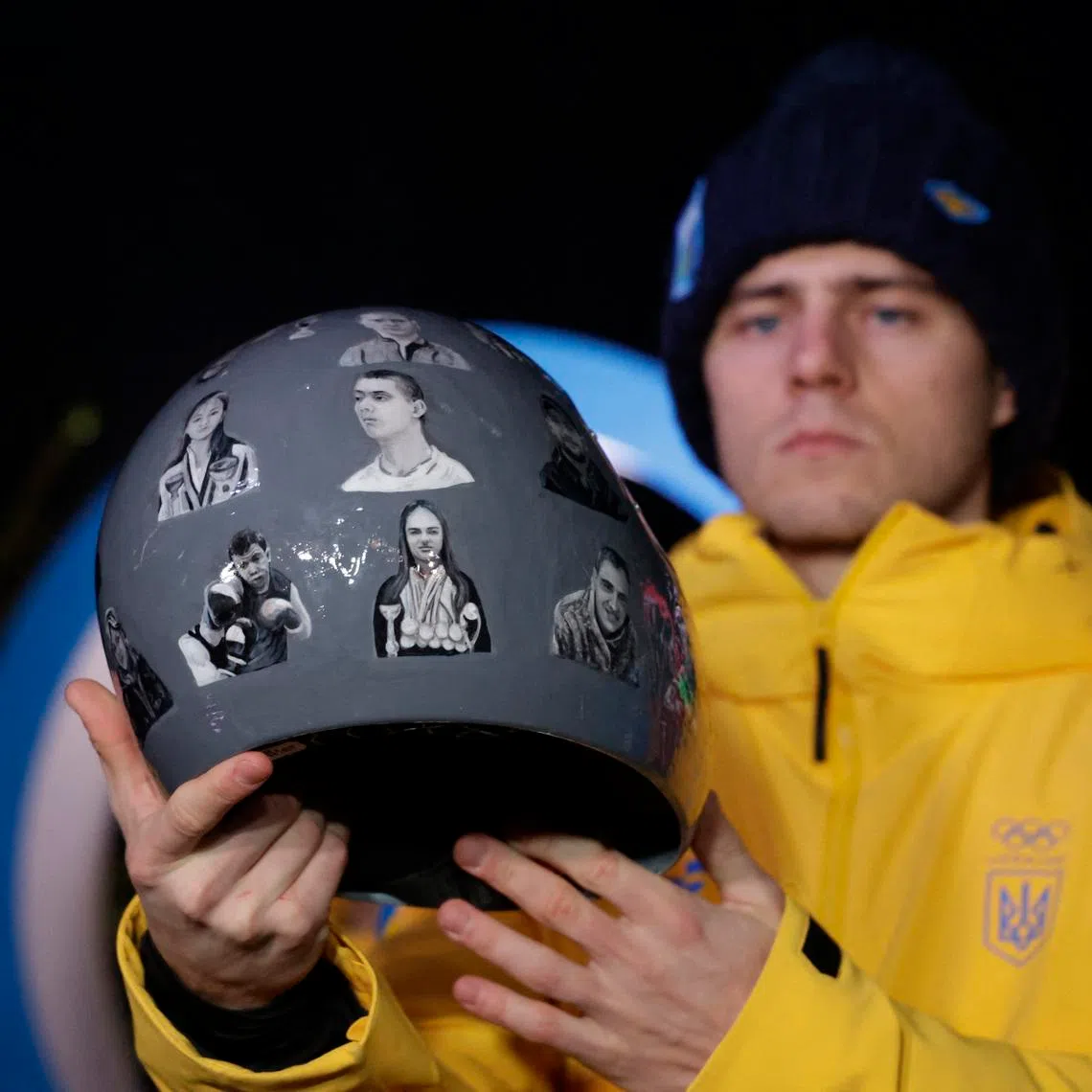 Vladyslav Heraskevych was informed of his disqualification early on Feb 12 morning, shortly before the start of his competition.