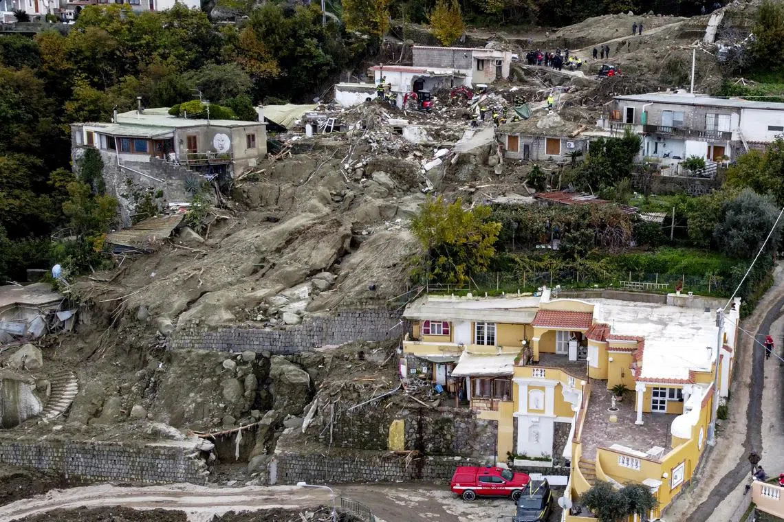 The landslide forced the evacuation of around 300 people.