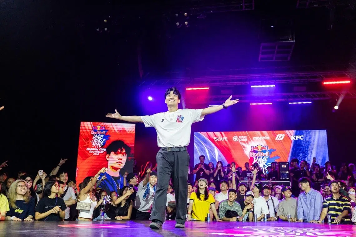 Aaron Tan won the Red Bull Dance Your Style Regional Finals in Singapore on April 25, beating out over 200 dancers from the region.