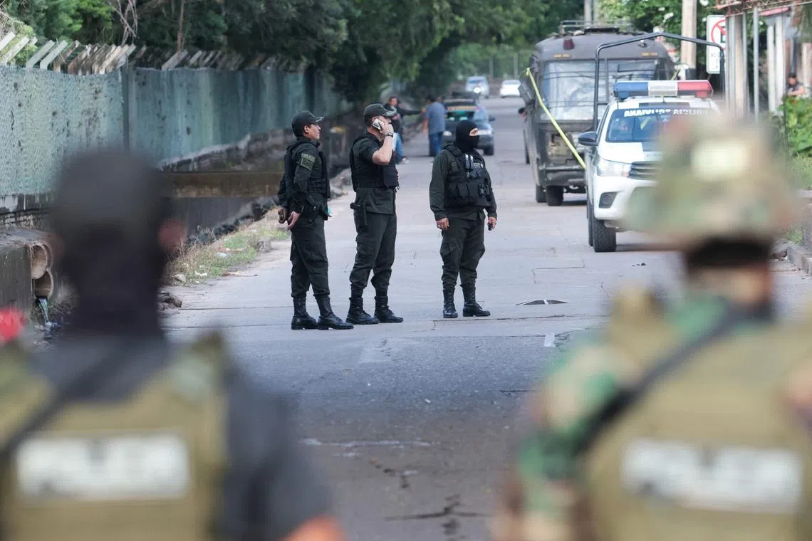 Bolivian security authorities carry out an operation to arrest alleged Uruguayan drug trafficker Sebastian Marset, accused of leading the First Uruguayan Cartel and wanted by Interpol for organized crime and money laundering charges, in Santa Cruz de la Sierra, Bolivia, March 13, 2026. REUTERS/Ipa Ibanez