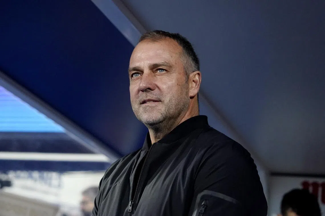 Soccer Football - LaLiga - Leganes v FC Barcelona - Estadio Municipal de Butarque, Leganes, Spain - April 12, 2025 FC Barcelona coach Hansi Flick before the match REUTERS/Ana Beltran