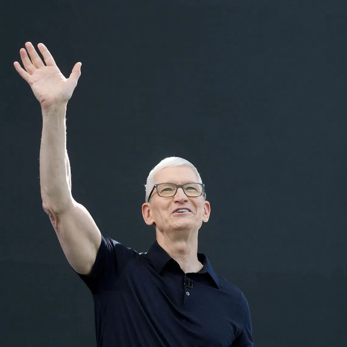 Apple CEO Tim Cook delivering his last keynote address during the Apple WWDC at Apple Park in California on June 8.