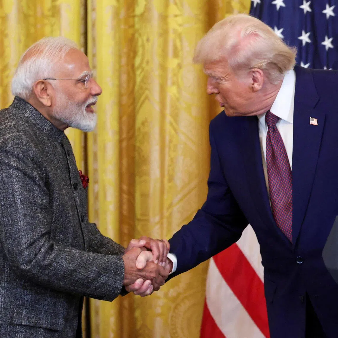 India's Prime Minister Narendra Modi and US President Donald Trump talked about trade on Oct 21, 2025.