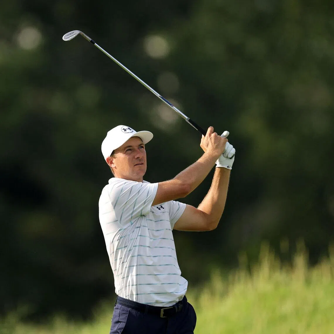 Aside from Spieth, fellow Americans Jake Knapp, Kurt Kitayama, Michael Thorbjornsen and Michael Kim were also at 65 after 18 holes in the FedEx Cup playoff opener at sweltering TPC Southwind in Memphis, Tennessee.