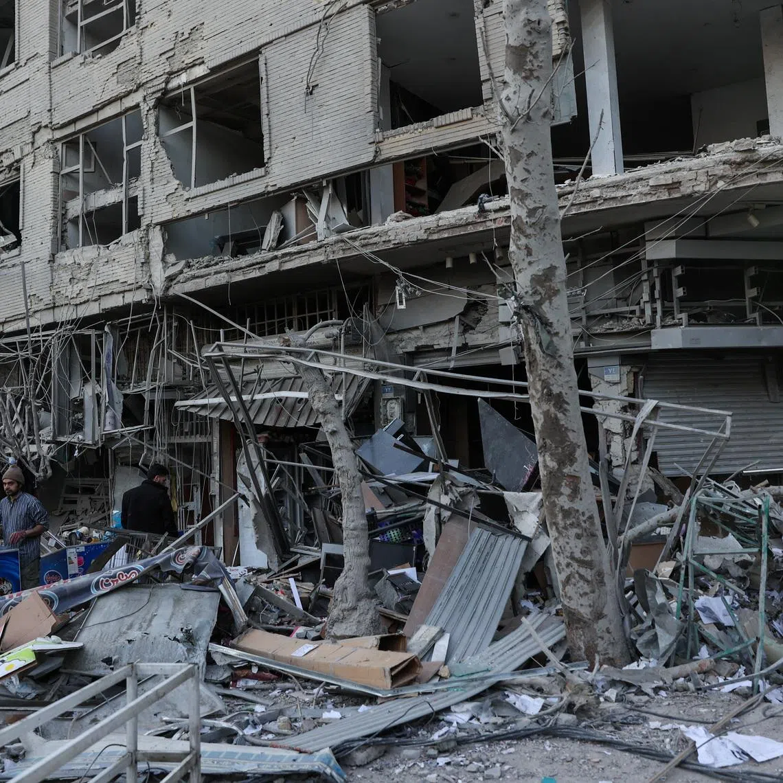 Debris lies on a street in the aftermath of an Israeli and the U.S. strike on a police station, amid the U.S.-Israel conflict with Iran, in Tehran, Iran, March 2, 2026. Majid Asgaripour/WANA (West Asia News Agency) via REUTERS