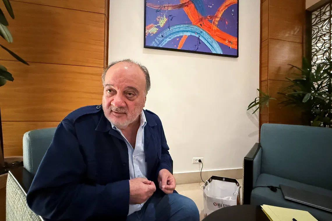 A Palestinian politician Nasser al-Qudwa speaks during an interview with Reuters in Ramallah in the Israeli-occupied West Bank October 13, 2025. REUTERS/Tom Perry