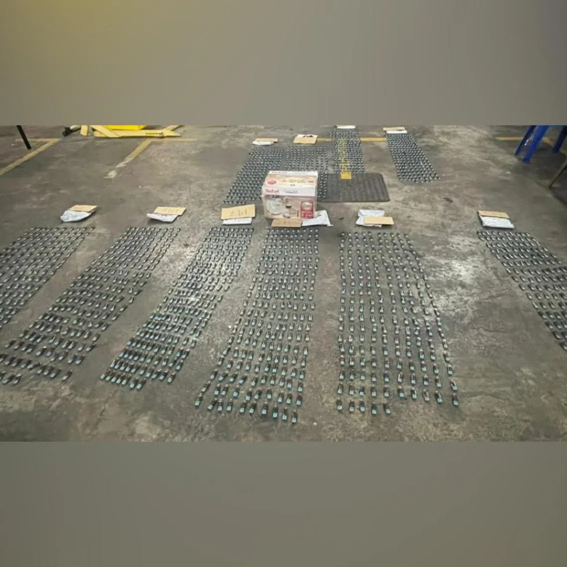 ICA officers discovered the vaporiser pods concealed in two boxes in the car boot.