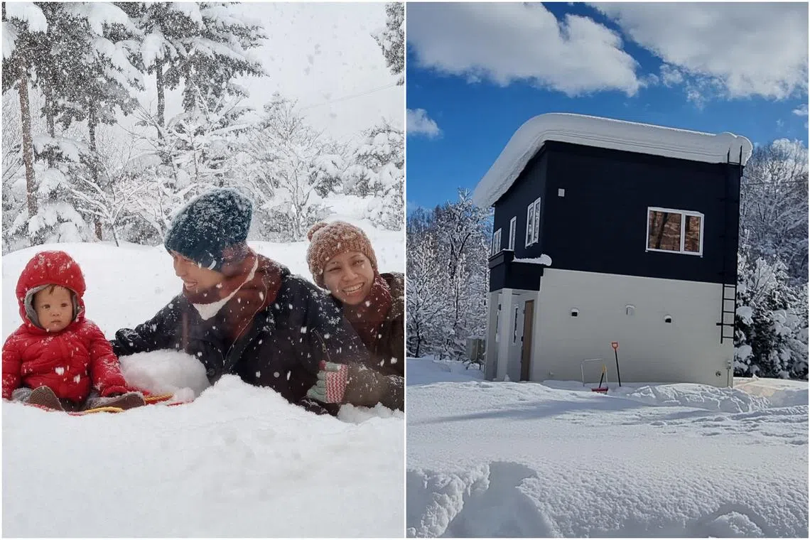 Mr Marcus Law and Ms Tinaga Angkasa built a holiday home and guesthouse in Hokkaido.
