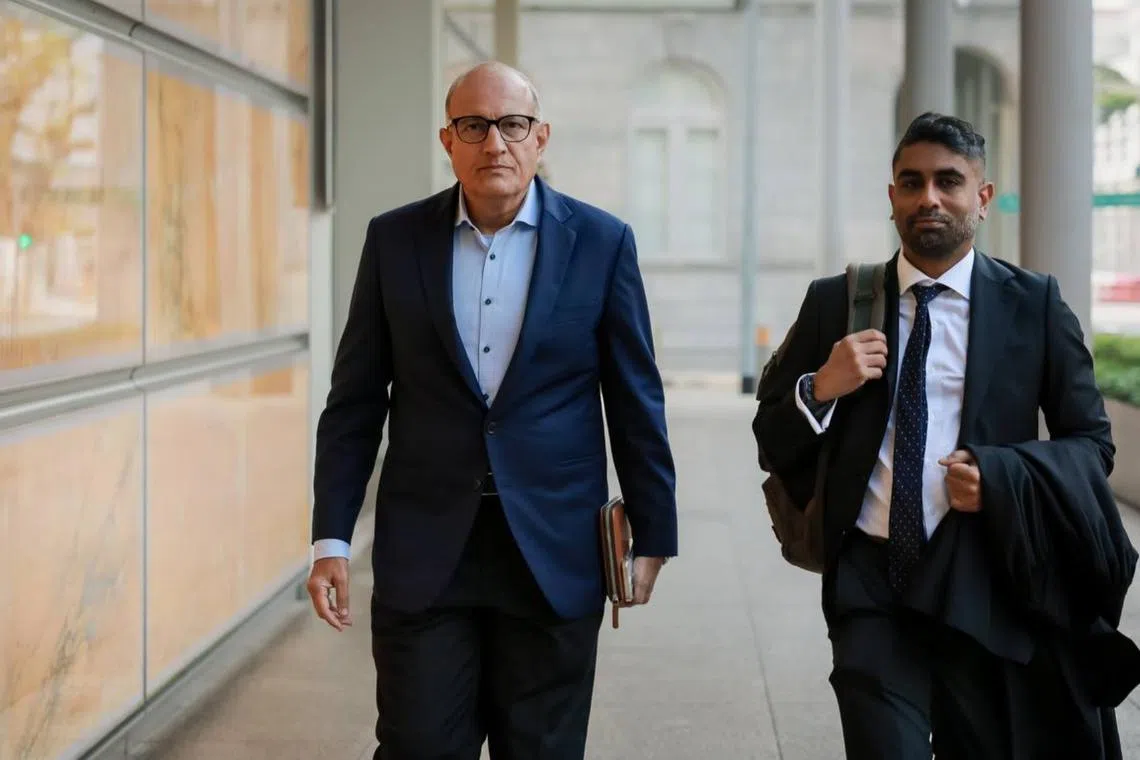 Former Transport Minister S. Iswaran arriving at the Supreme Court on Sept 3, 2024.