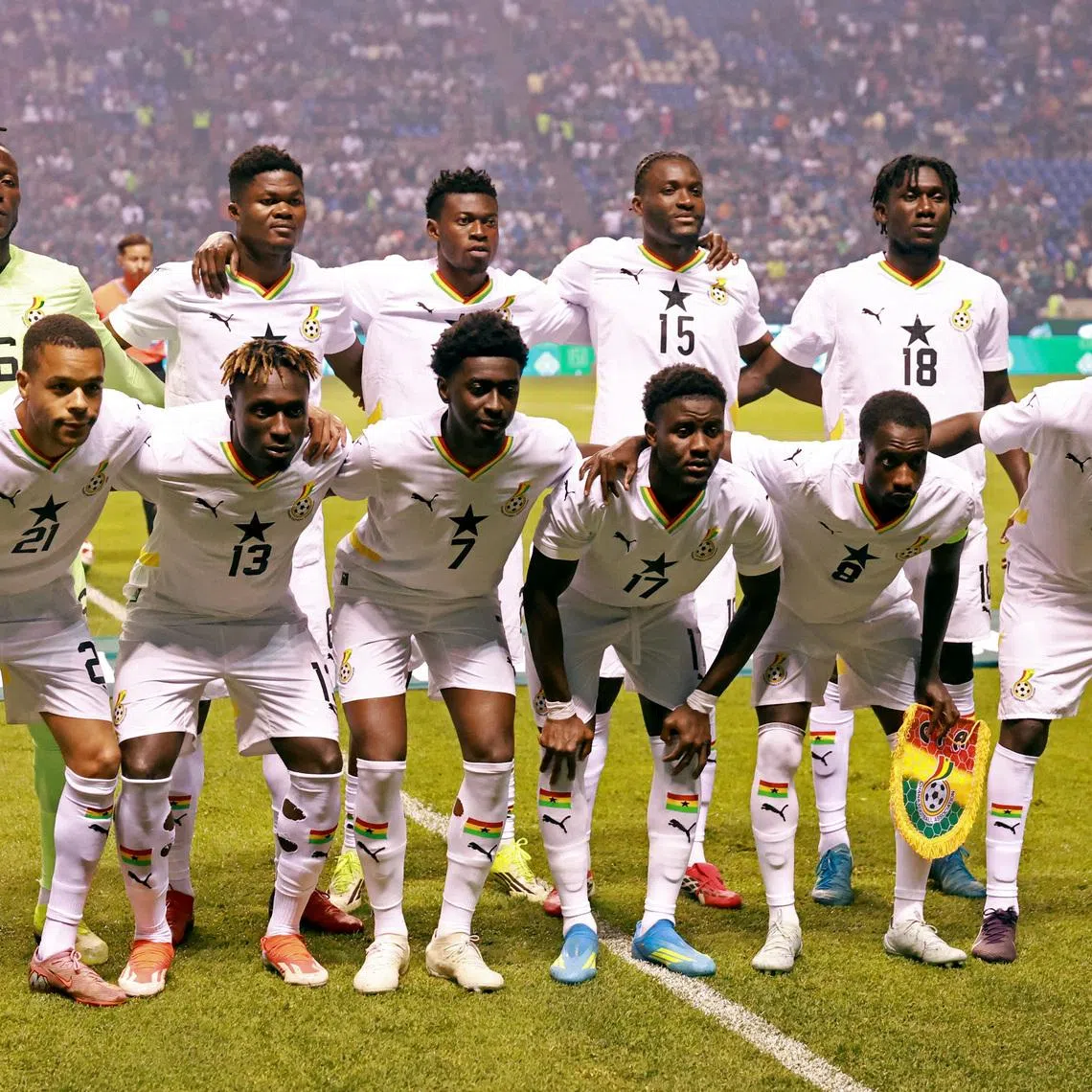 Soccer Football - International Friendly - Mexico v Ghana - Estadio Cuauhtemoc, Puebla, Mexico - May 22, 2026 Ghana players pose for a team group photo before the match REUTERS/Henry Romero
