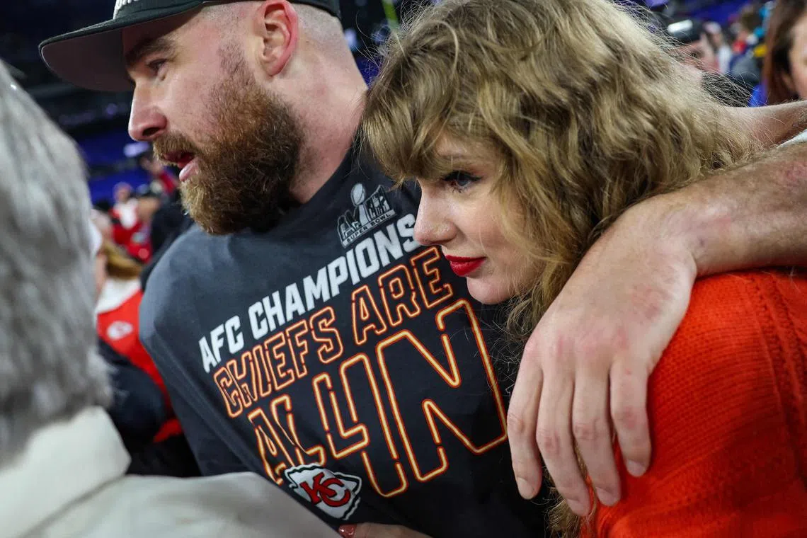 Some Republicans say Taylor Swift's romance with NFL star Travis Kelce is part of a plot to rig the Super Bowl and get US President Joe Biden reelected.