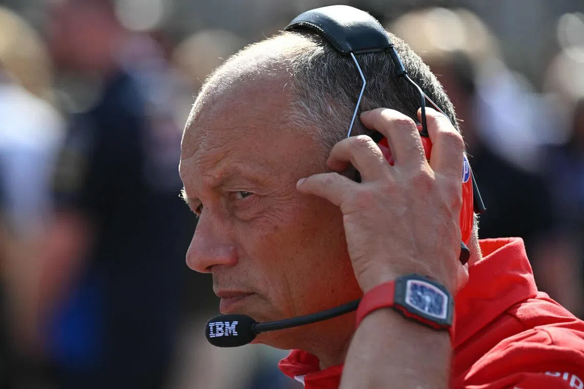 Ferrari’s French team principal Fred Vasseur has made clear his frustration at questions about his future at last weekend’s Azerbaijan Grand Prix in Baku.