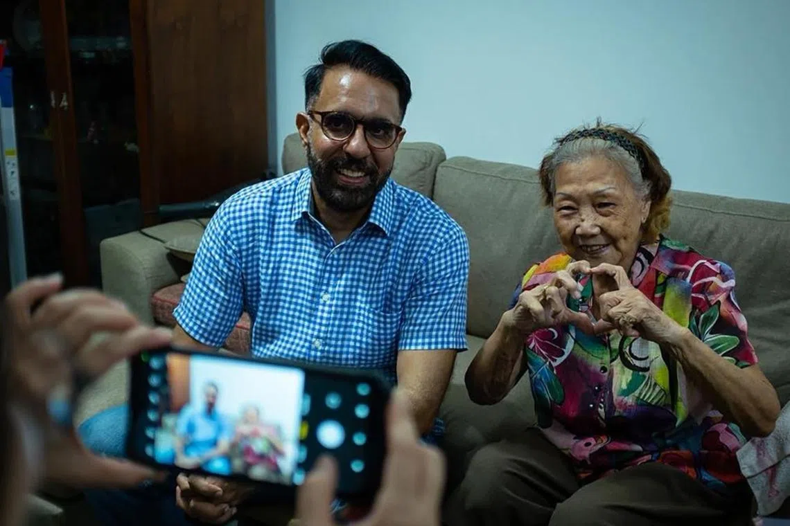Workers' Party chief Pritam Singh was visiting homes in his Eunos ward of Aljunied GRC just hours after he was removed as Leader of the Opposition.
