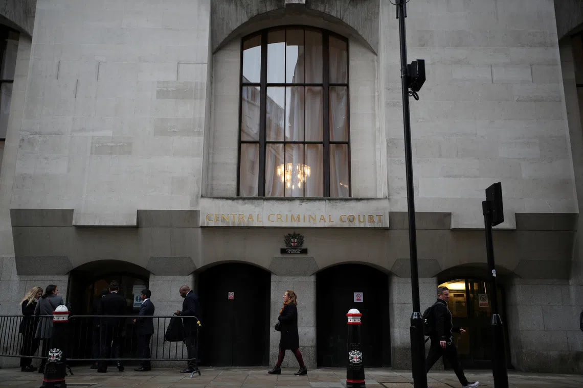 FILE PHOTO: A general view shows Old Bailey central criminal court in London, Britain, November 25, 2019. REUTERS/Hannah McKay/File Photo