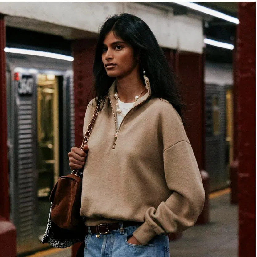 Indian model Bhavitha Mandava opened the Chanel Metiers d’Art show in New York City in a subway station.