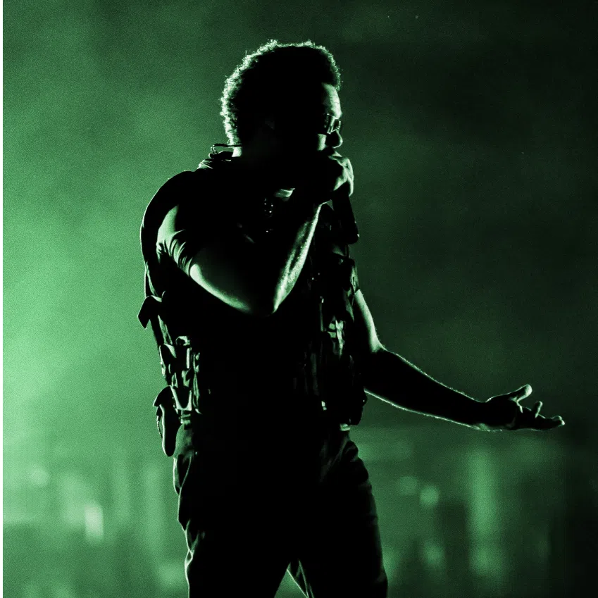 Canadian pop star The Weeknd sang to a sold out, 55,000-strong crowd at the National Stadium.