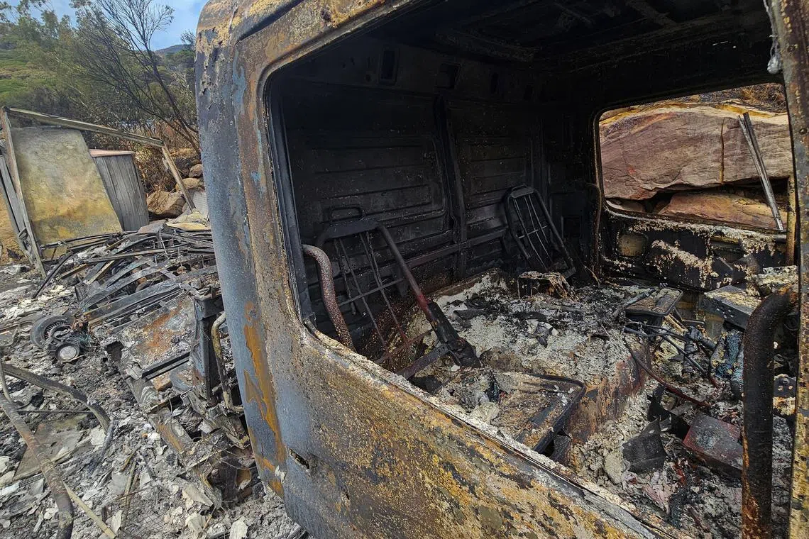 The blaze had started on Aug 5 at a campsite, with strong winds causing it to spread near the tourist destination of Tarifa.