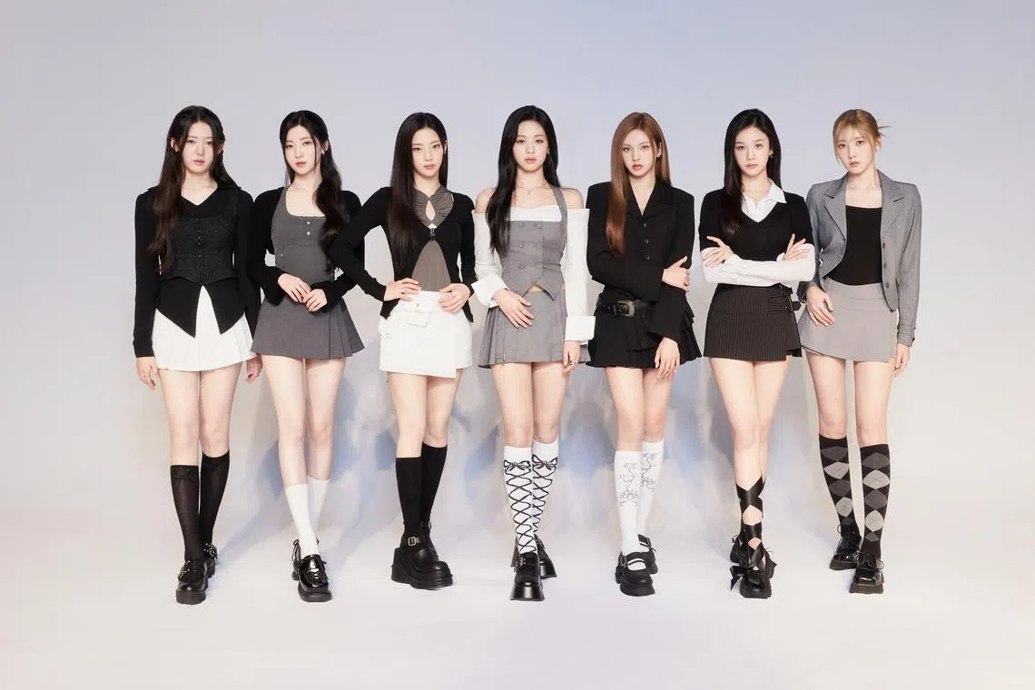 Rookie K-pop girl group Babymonster (from left): Rora, Asa, Ruka, Ahyeon, Chiquita, Pharita and Rami.
