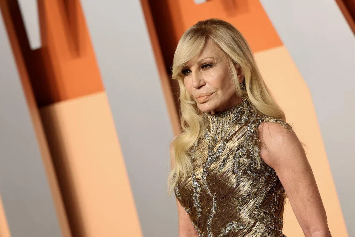 Donatella Versace will become the Versace label's chief brand ambassador beginning April 1.
