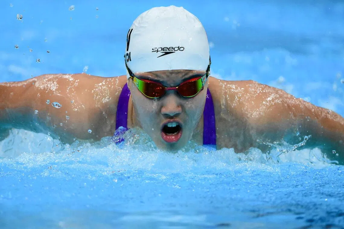 China’s Yu Zidi has already won the 200m butterfly and 200m IM events this Asian Games.