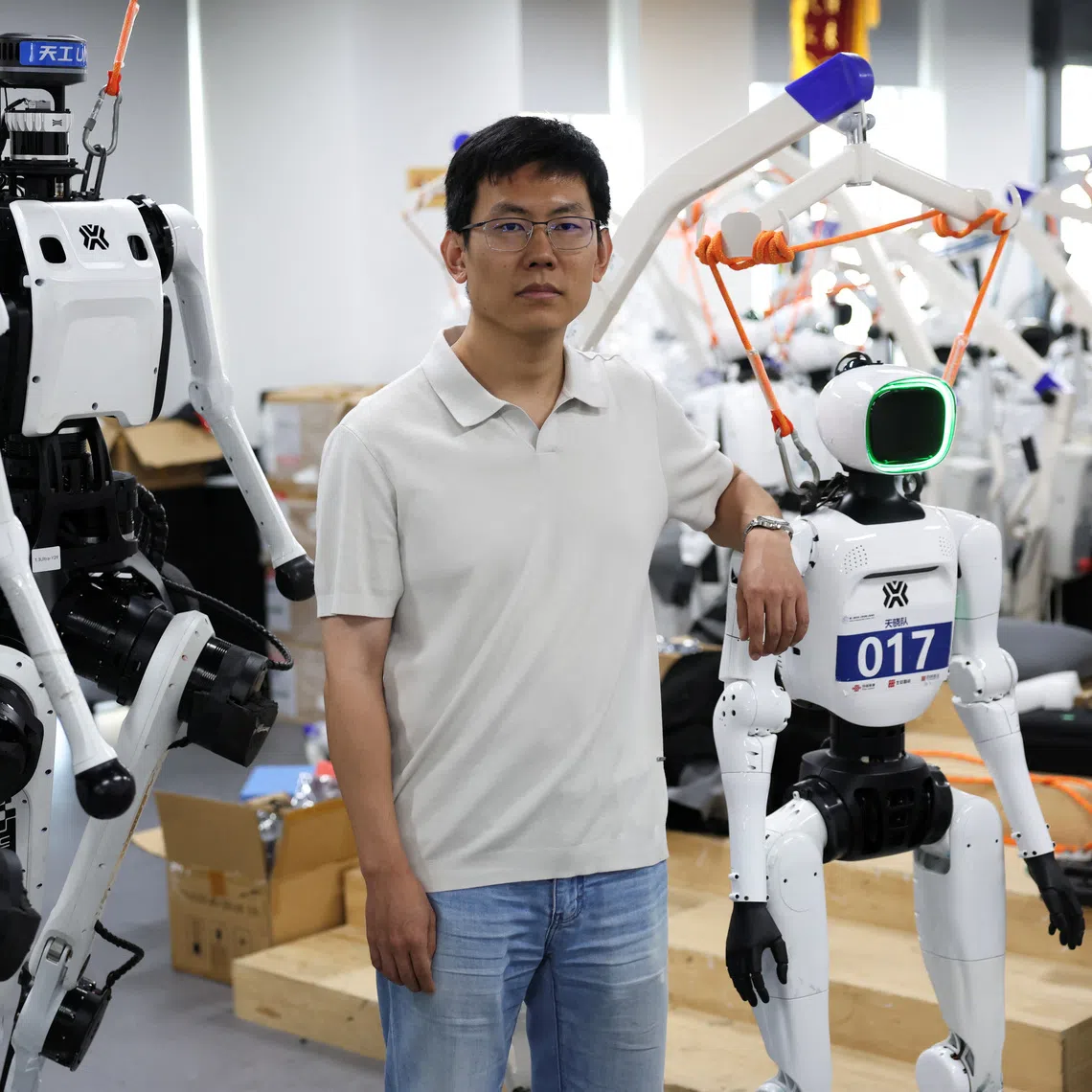 Jack Guo, an engineer who leads the development of TianGong Ultra, which outran Usain Bolt at the World Humanoid Robot Games in August.