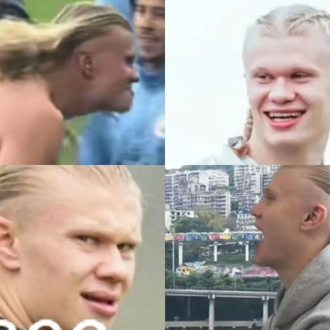 Some popular Erling Haaland memes on Chinese social media. 