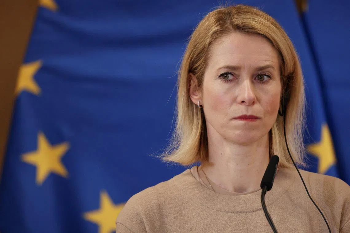 European Union High Representative for Foreign Affairs and Security Policy and European Commission Vice-President Kaja Kallas attends a press conference in Krakow, Poland, February 20, 2026. REUTERS/Kuba Stezycki