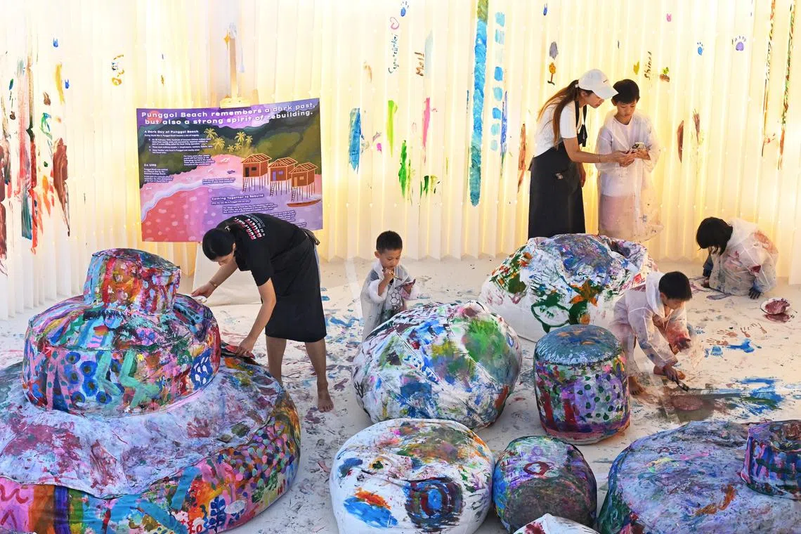 The installation, called Colours on Shore, is part of a new heritage initiative that will run from June 6 to 15 in Punggol.