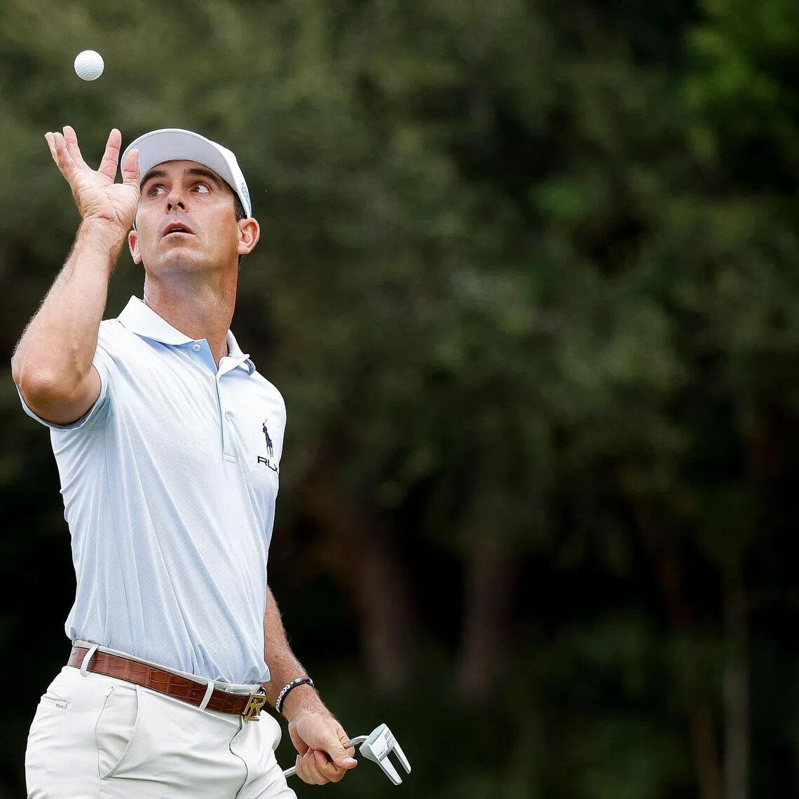 Billy Horschel of the United States catches his ball while playing the 15th hole during the second round of the Grant Thornton Invitational 2025 at Tiburon Golf Club on Dec 13, 2025 in Naples, Florida. 