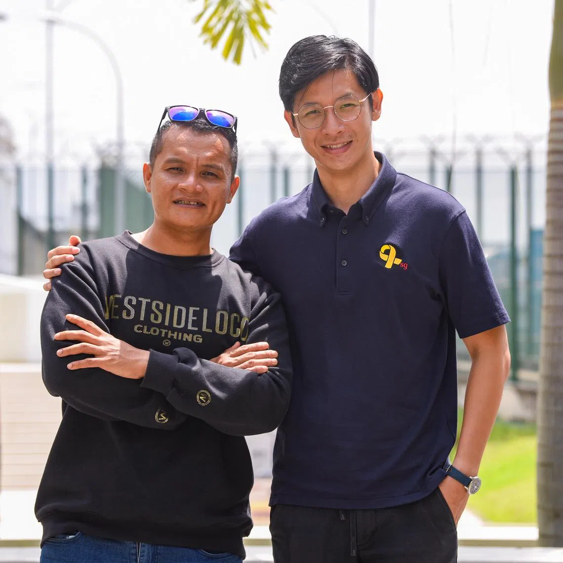 Mr Muhammad Razmi with his career coach from Yellow Ribbon Singapore, Mr Gabriel Lee.
