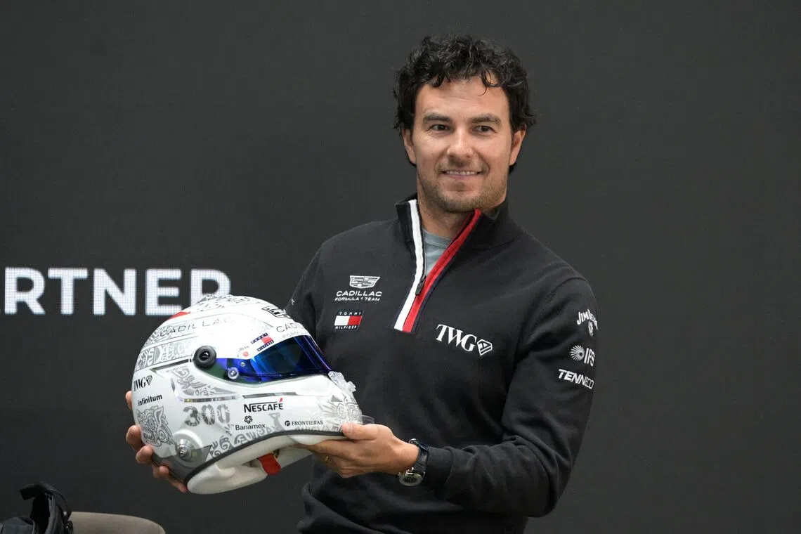 Cadillac’s Sergio Pere attended a press conference ahead of the upcoming Mexican GP.