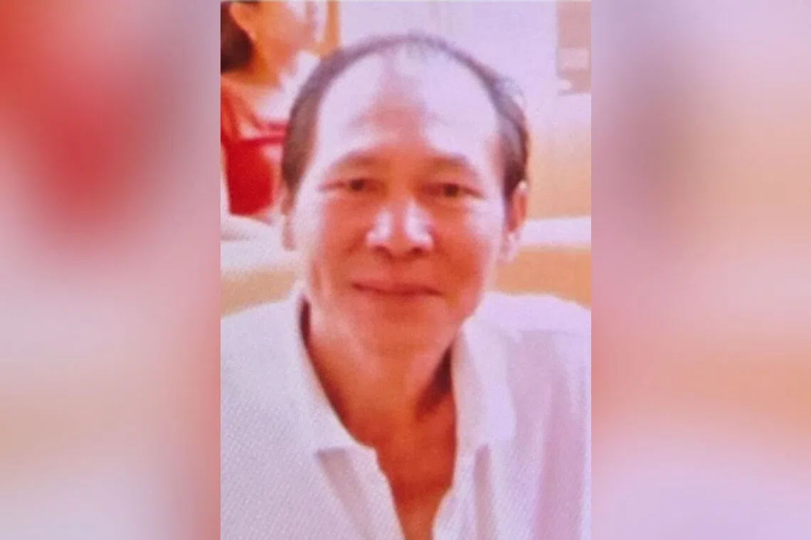 Mr Tan Kok Leong, 68, was last seen near Block 85 Circuit Road on Nov 5 at about 7pm.