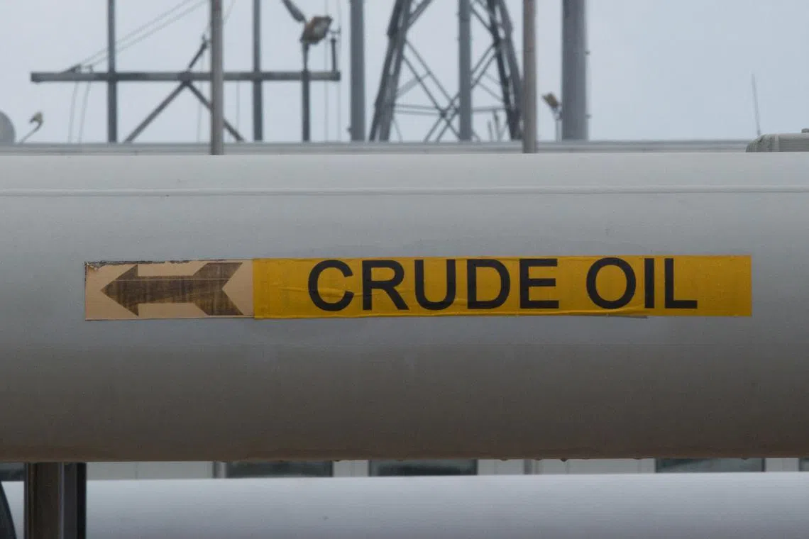 A jump in the US dollar is also weighing on oil prices.