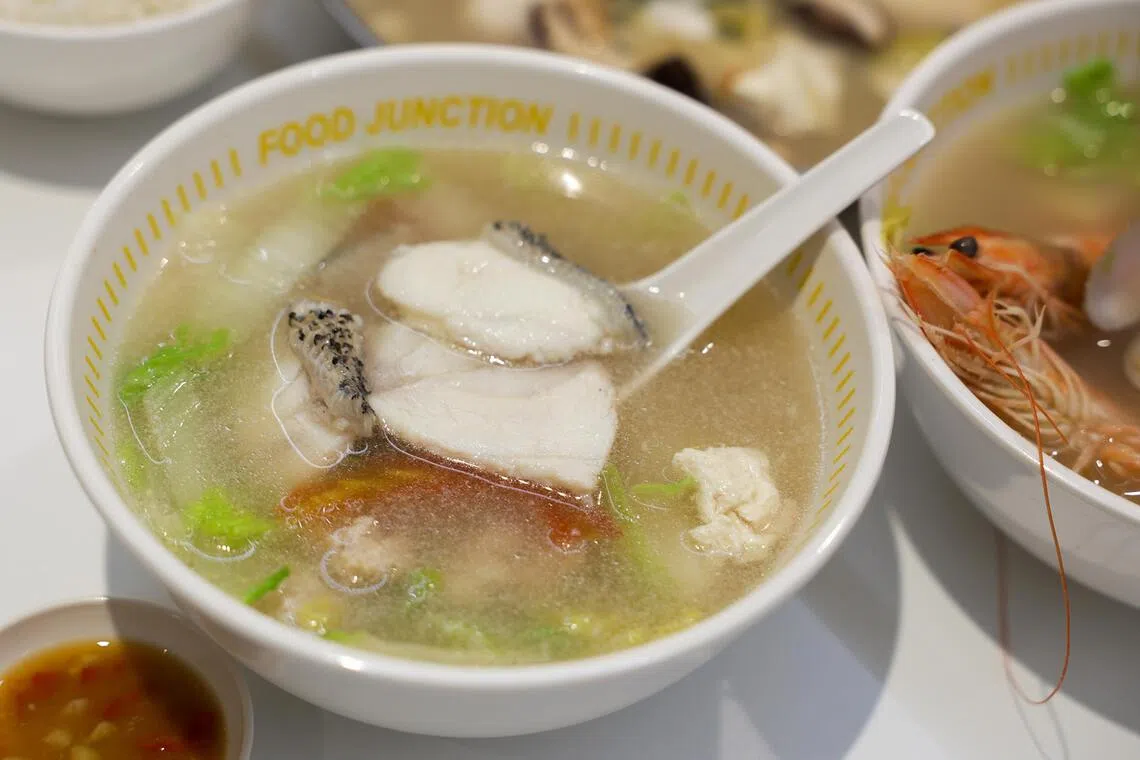 With its premium offerings, King Grouper Fish Soup is trying to position itself as more of a food court brand.