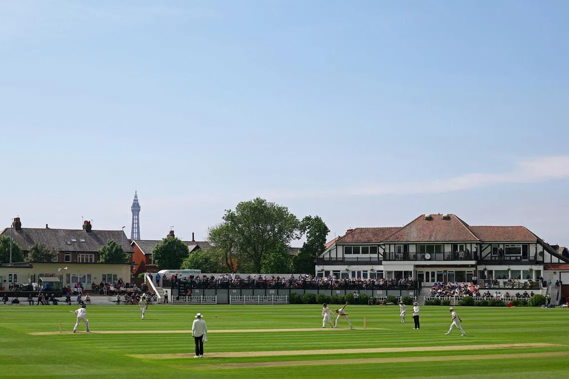 Cricket - County Championship - Division One - Lancashire v Durham - Stanley Park, Blackpool, Britain - May 17, 2024 Durham's Ben Stokes in action REUTERS/Molly Darlington