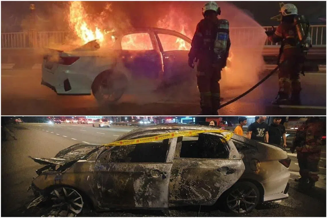 The incident occurred at around 10.20pm on Feb 2, involving a 21-year-old woman and a 25-year-old man believed to be her husband.