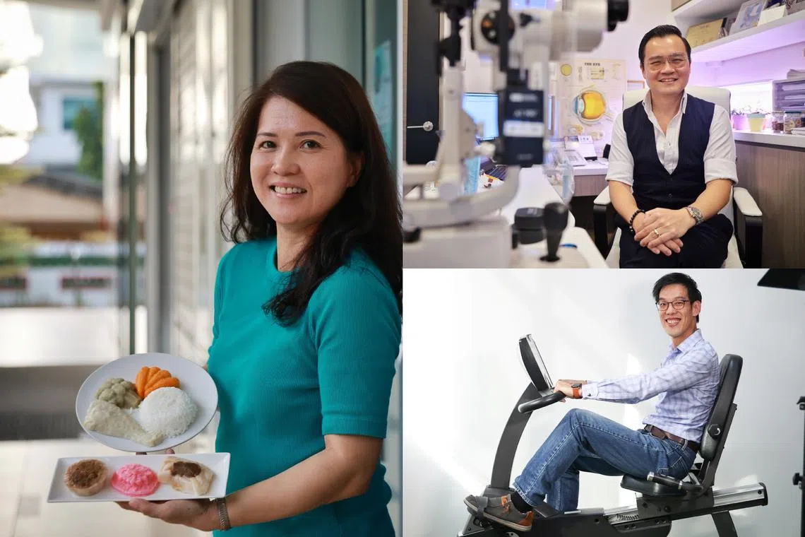 (Clockwise from left) Dr Shen Yiru, Mr Vincent Chua and Mr Isaiah Chng started businesses to plug the gaps in the ageing system.