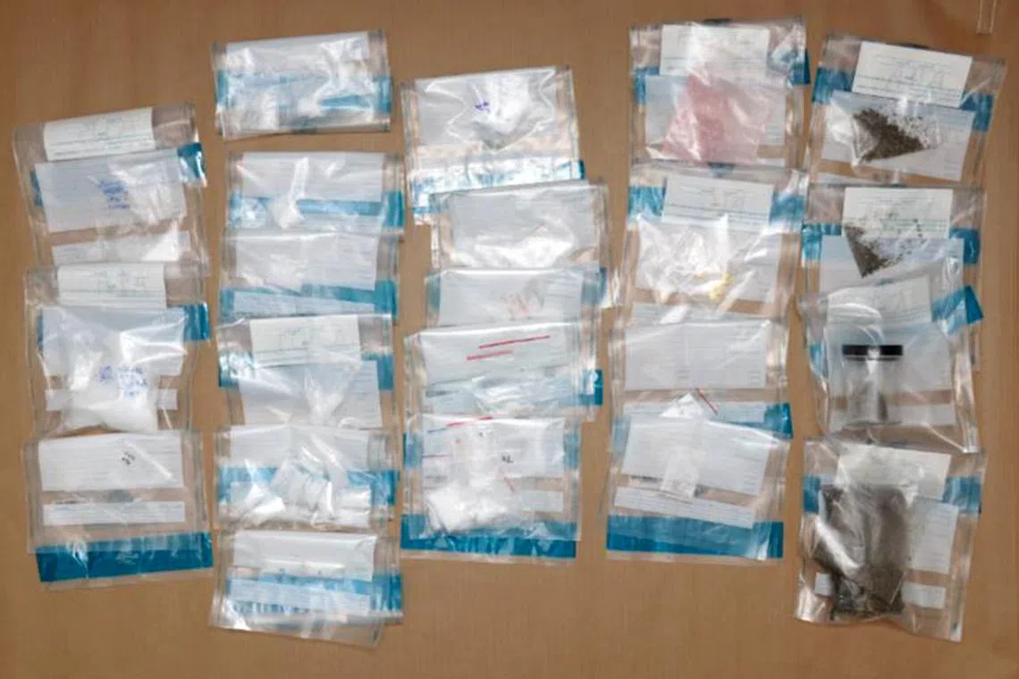 Drugs seized from a 45-year-old man on 13 August 2024, including 371g of ‘Ice’.