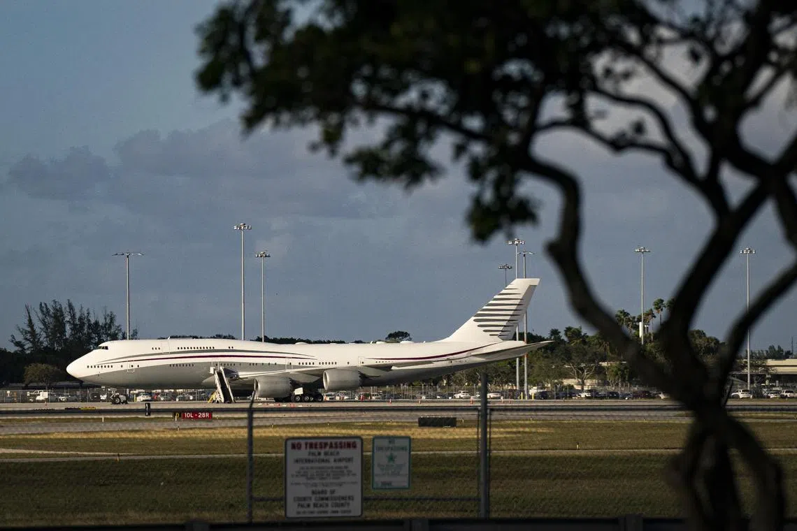 The Boeing 747-8KB from Qatar has a luxurious interior, but lacks communications upgrades to prevent spying and the ability to fend off incoming missiles.