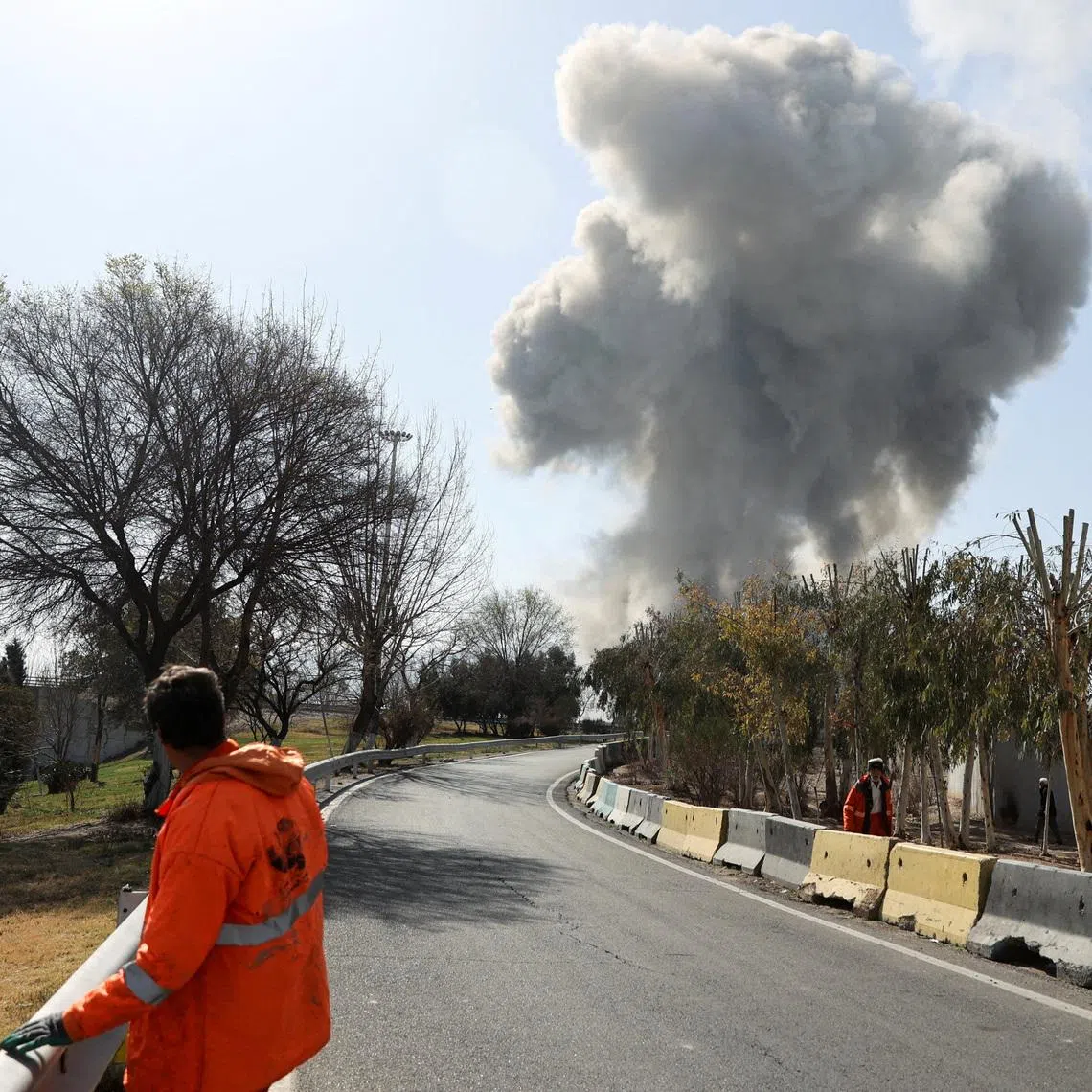 Smoke rises following an explosion, amid the U.S.-Israeli conflict with Iran, in Tehran, Iran, March 5, 2026. Majid Asgaripour/WANA (West Asia News Agency) via REUTERS