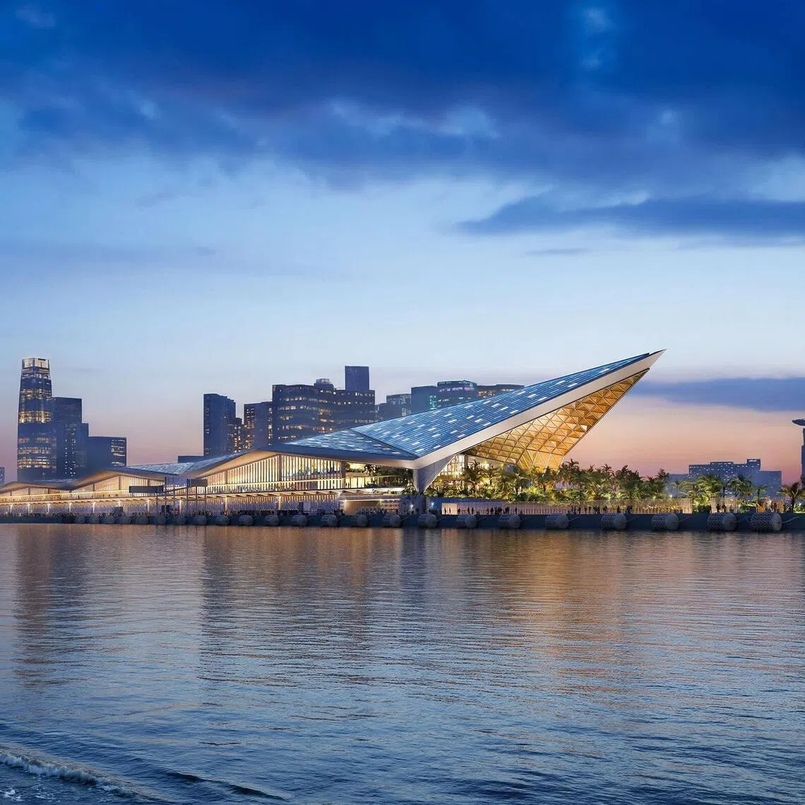 The planned cruise and ferry terminal could support three cruise berths and up to 10 ferry berths.