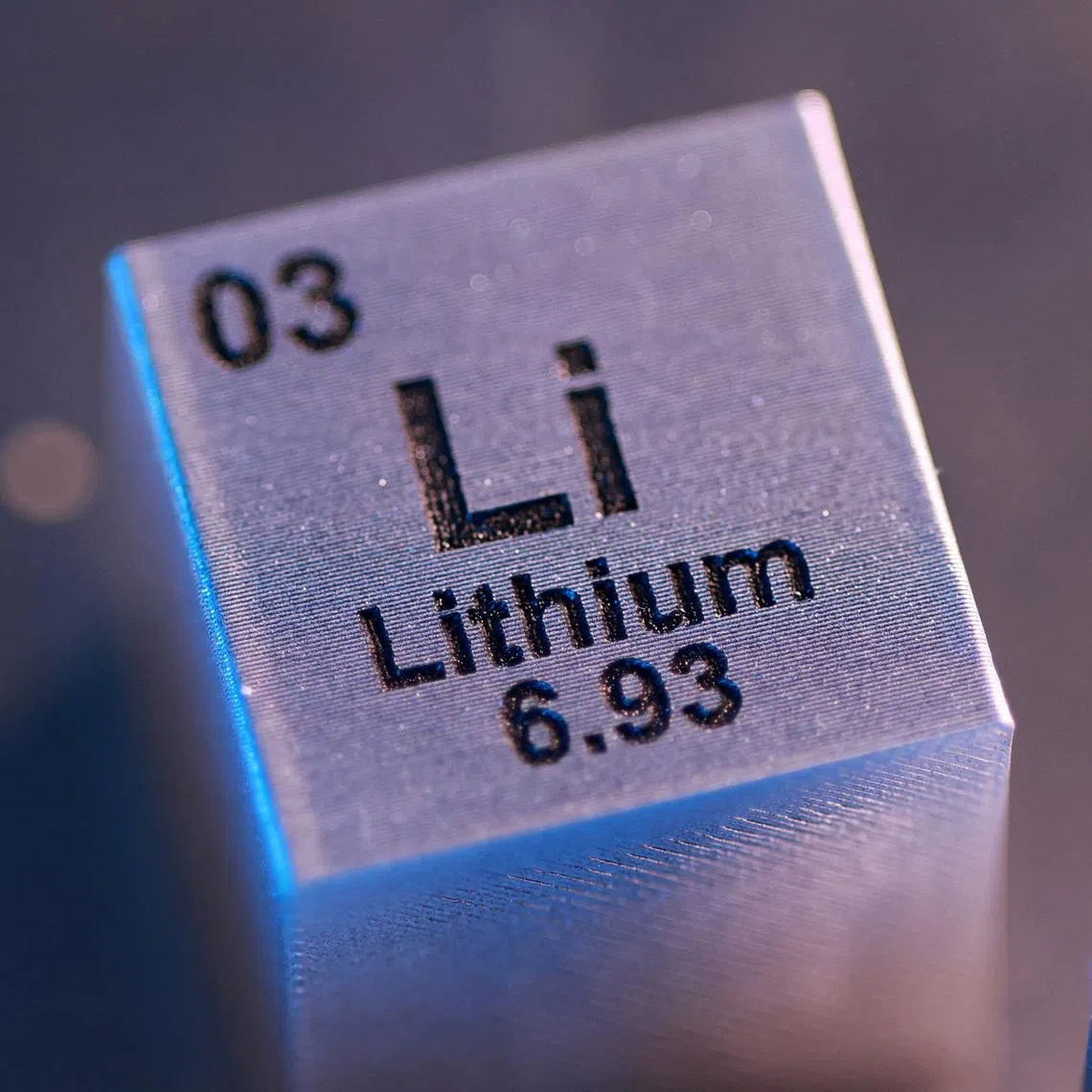 A block with the symbol, atomic number and mass number of Lithium (Li) element, in this illustration taken January 21, 2026. REUTERS/Dado Ruvic/Illustration