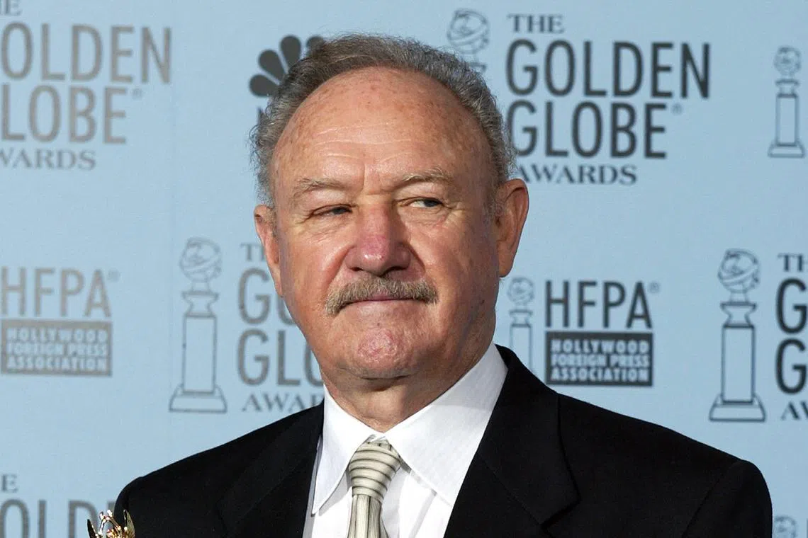 Gene Hackman seen at the Golden Globe Awards on Jan 19, 2003.