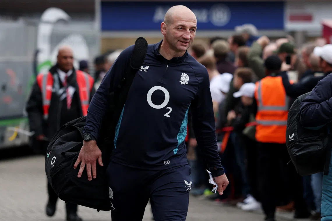 Rugby Union - Autumn Internationals - England v New Zealand - Allianz Stadium, Twickenham, London, Britain - November 15, 2025 England head coach Steve Borthwick arrives at the stadium before the match REUTERS/Paul Childs