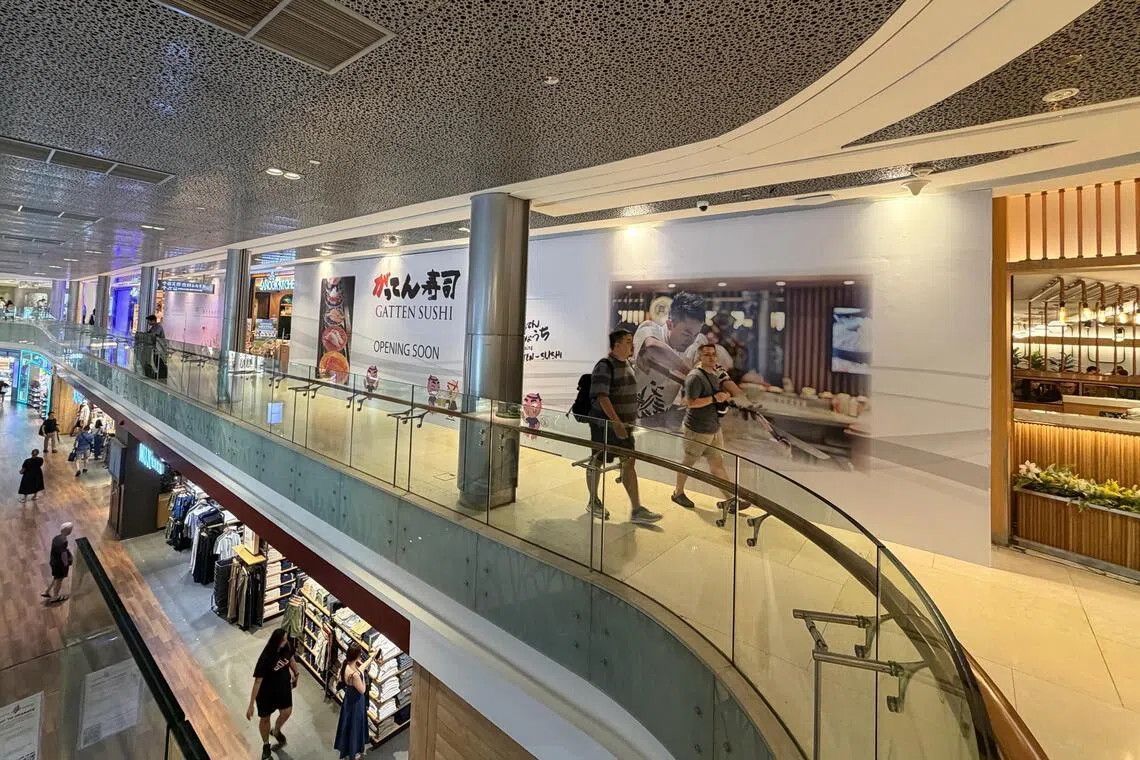 The boarded up space of the former Itacho Sushi outlet at Ion Orchard. It was among the four outlets listed on Google Maps as permanently closed as at March 15.
