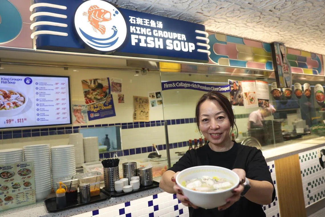 King Grouper Fish Soup’s head of operations Jennifer Chew pictured at one of the brand’s 30-plus outlets at Junction 8.